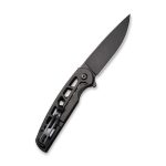 Civivi Perf Flipper Knife - Black Skeletonized Steel Handle (3.12'' Black Stonewashed Nitro-V) C20006-B - Image 6