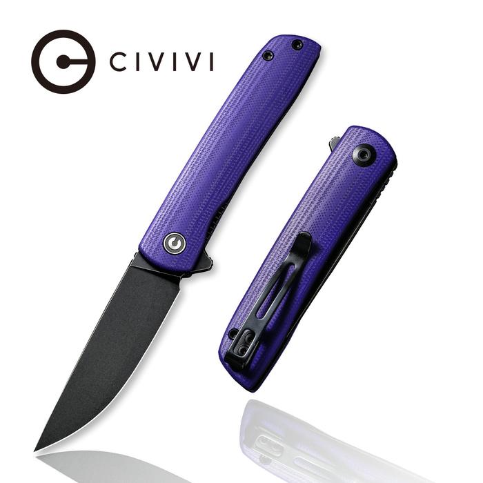 C20009B-5_f1fe2d70-ced6-4525-a480-50688e28d56c_700x CIVIVI Bo Flipper Knife - Purple G10 Handle (2.92" Black Stonewashed Nitro-V) C 20009B-5 - Image 1