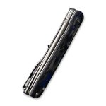 Civivi Bo Flipper Knife - Carbon Fiber Blue Handle (2.92'' Gray Stonewashed Nitro-V) C20009B-A - Image 2