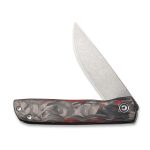 Civivi Bo Flipper Knife - Carbon Fiber Red Handle (2.92'' Gray Stonewashed Nitro-V) C20009B-B - Image 4