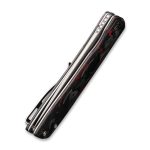 Civivi Bo Flipper Knife - Carbon Fiber Red Handle (2.92'' Gray Stonewashed Nitro-V) C20009B-B - Image 7