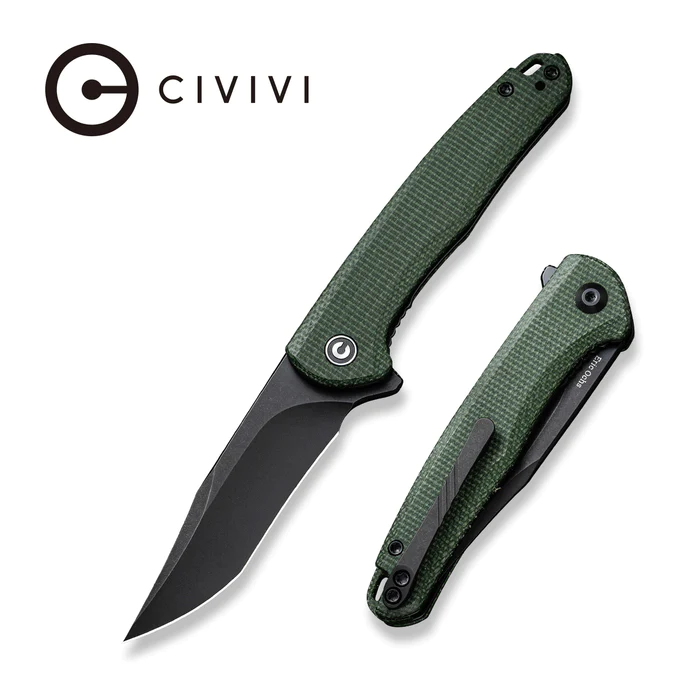 C20011-3_MiniSandbar_Main_700x CIVIVI Mini Sandbar Flipper Knife Micarta Handle (2.95" Nitro-V Blade) - Image 1