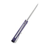 Civivi Lazar Front Flipper Knife Purple G10 Handle (3.31" Gray Stonewashed 10Cr15CoMoV) C20013-2 - Image 5