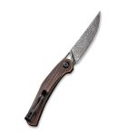 Civivi Lazar Front Flipper Knife Black Hand Rubbed Copper Handle (3.31" Black Hand Rubbed Damascus) C20013-DS1 - Image 5