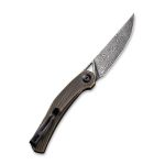 CIVIVI Lazar Front Flipper Knife C20013-DS2 - Black Hand Rubbed Brass Handle (3.31" Black Hand Rubbed Damascus) C 20013-DS2 - Image 7