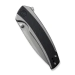 CIVIVI Teraxe Flipper Knife Gray Steel Handle With Black G10 Inlay (3.48" Silver Silver Bead Blasted Nitro-V Blade) C20036-3 - Image 6
