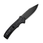 CIVIVI Cogent Pocket Knife with Button Lock and Flipper Opener Black G10 handle (3.47" Black Stonewashed 14C28N) C 20038D-1 - Image 3