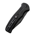 CIVIVI Cogent Pocket Knife with Button Lock and Flipper Opener Black G10 handle (3.47" Black Stonewashed 14C28N) C 20038D-1 - Image 7