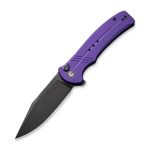 CIVIVI Cogent Pocket Knife with Button Lock and Flipper Opener Purple G10 handle (3.47" Black Stonewashed 14C28N) C 20038D-2 - Image 2