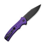 CIVIVI Cogent Pocket Knife with Button Lock and Flipper Opener Purple G10 handle (3.47" Black Stonewashed 14C28N) C 20038D-2 - Image 3