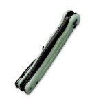 CIVIVI Cogent Pocket Knife with Button Lock and Flipper Opener Natural G10 Handle (3.47" Black Stonewashed 14C28N) C 20038D-3 - Image 7
