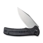 CIVIVI Folding Pocket Knife, Button Lock Flipper Cogent Knife 14C28N Blade Black Micarta Handle for Outdoor EDC Camping C20038D-7 - Image 2