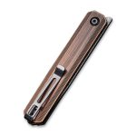 Civivi Exarch Front Flipper Knife - Black Hand Rubbed Copper Handle (3.22'' Black Hand Rubbed Damascus) C 2003DS-2 - Image 7