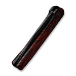 CIVIVI Cachet Flipper Knife Black Steel Handle With Red & Black G10 Inlay (3.48" Black Stonewashed 14C28N) C20041C-1 - Image 9