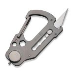 CIVIVI Polymorph Carabiner Keychain Multi-Tool - Gray Titanium (Plain 9Cr18MoV Utility Blade With Extra 3PCS 9Cr18MoV Blades) C20045-1- UK FRIENDLY CARRY KNIFE - Image 5