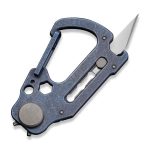 CIVIVI Polymorph Carabiner Keychain Multi-Tool - Blue Titanium (Plain 9Cr18MoV Utility Blade With Extra 3PCS 9Cr18MoV Blades) C20045-3- UK FRIENDLY CARRY KNIFE - Image 3