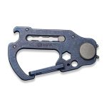 CIVIVI Polymorph Carabiner Keychain Multi-Tool - Blue Titanium (Plain 9Cr18MoV Utility Blade With Extra 3PCS 9Cr18MoV Blades) C20045-3- UK FRIENDLY CARRY KNIFE - Image 5