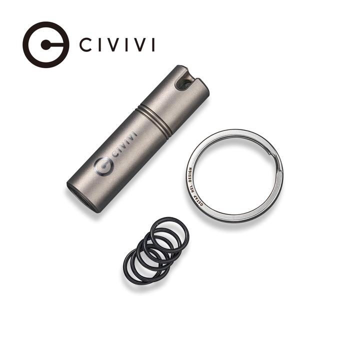 C20048-1_KeyBit_9dd3fb01-e128-4397-b6ae-8a7600fae5d1_700x CIVIVI Key Bit Container - Grey Titanium (Steel Torx Screwdriver Tool Set (T6+T8) With 1 PC Steel Key Ring) C 20048-1 - Image 1
