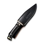CIVIVI Teton Tickler Fixed Blade Knife Black G10 handle With Polished Nickel-Silver Guard&Pommel (5.45" Satin Finished D2) C 20072-1 - Image 6