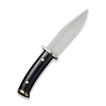 CIVIVI Teton Tickler Fixed Blade Knife Black G10 handle With Polished Nickel-Silver Guard&Pommel (5.45" Satin Finished D2) C 20072-1 - Image 7
