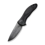 CIVIVI Synergy3 Flipper Knife G10 With Carbon Fiber Handle (3.24" Damascus Blade) C20075D-DS1 - Image 6