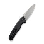 CIVIVI Altus Pocket Knife with Button Lock and Flipper Opener Black G10 Handle (2.97" Silver Bead Blasted Nitro-V) C 20076-1 - Image 3