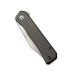 CIVIVI Relic Flipper Knife - Dark Green Micarta Handle (3.48" Gray Stonewashed Nitro-V) C 20077B-3 - Image 5