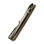 CIVIVI Keen Nadder Flipper Knife - Olive Micarta Handle (3.48” Gray Stonewashed Bohler N690) C 2021C - Image 7