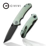 CIVIVI Brazen Flipper Knife Natural G10 Handle (3.46" Black Stonewashed D2) C 2023E