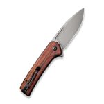 CIVIVI Conspirator Pocket Knife with Button Lock and Flipper Opener Cuibourtia Wood Handle (3.47'' Gray Stonewashed Nitro-V) C21006-3 - Image 8