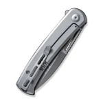 CIVIVI Cetos Flipper Knife Brown Micarta Coarse With Gray Steel Lock Side Handle (3.48" Silver Bead Blasted 14C28N) C21025B-1 - Image 7