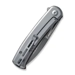 CIVIVI Cetos Flipper Knife Cuibourtia Wood With Gray Steel Lock Side Handle (3.48" Silver Bead Blasted 14C28N) C21025B-4 - Image 7
