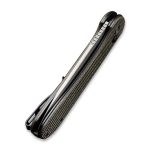 CIVIVI Button Lock Elementum - Dark Green Micarta Handle (3.47" Gray Stonewashed 14C28N) C 2103C - Image 8