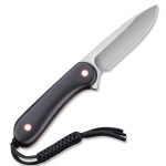Civivi Fixed Blade Elementum - Black / Red G10 Contoured Handle (3.98" Satin Finished 10Cr15CoMoV) C 2104A - Image 7