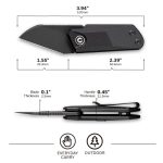 Civivi Ki-V Slip Joint Knife - Black G10 Handle (1.55" Black Stonewashed 9Cr18MoV) C2108B - UK FRIENDLY CARRY KNIFE - - Image 3
