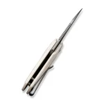 CIVIVI Ki-V Slip Joint Ivory G10 Handle (1.55" Silver Bead Blasted 9Cr18MoV Blade) C2108C - Image 5