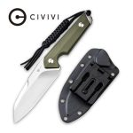 Civivi Kepler Fixed Blade Knife - OD Green G10 Handle (4.48" Satin 9Cr18MoV) C2109A