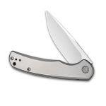 Civivi NOx Flipper Knife - Gray Stainless Steel Handle (2.97" Satin Nitro-V) C 2110A - Image 2