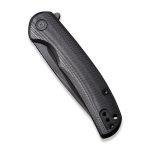 CIVIVI NOx Flipper Knife Contoured Black G10 With Black Steel Handle (2.97" Black Stonewashed Nitro-V) C 2110C - Image 2