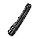 CIVIVI NOx Flipper Knife Contoured Carbon Fiber With Gray Steel Handle (2.97" Black Hand Rubbed Damascus) C 2110DS-1 - Image 7