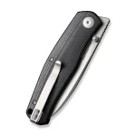 CIVIVI Sokoke Front Flipper And Thumb Stud Knife Black G10 Handle (3.35" Silver Bead Blasted 14C28N Blade) C22007-1 - Image 9