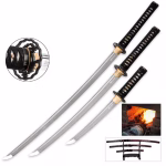 Shinwa Pearl Maroon Premium Samurai Sword Set - KZ126MCSET - Image 3