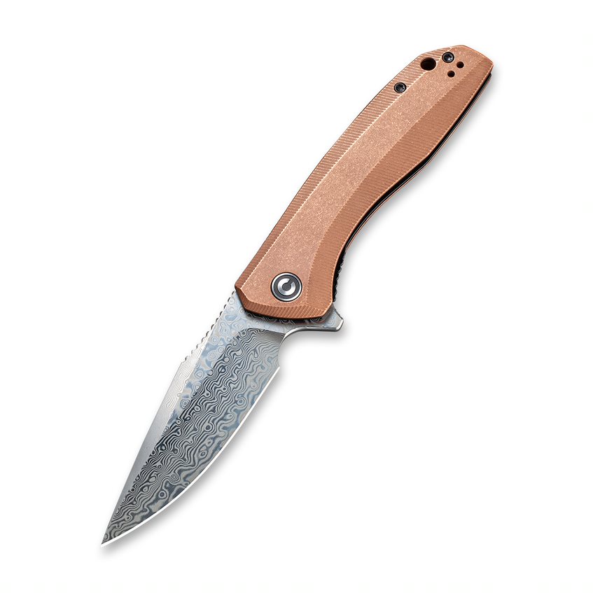 CIVIVI Baklash Damascus folding knife, copper C801DS-2