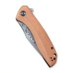 CIVIVI Baklash Damascus folding knife, copper C801DS-2 - Image 4