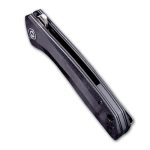 Baklash Flipper Knife Black G10 Handle (3.5'' Satin 9Cr18MoV) C801C - Image 4
