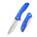 Baklash Flipper Knife Blue G10 Handle (3.5'' Satin 9Cr18Mov) C801F - Image 3