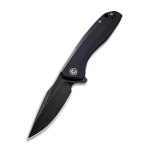 Baklash Flipper Knife Double Black G10 handle (3.5'' Black Stonewashed 9Cr18MoV) C 801H - Image 2
