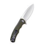 Civivi Praxis Flipper Knife - OD Green G10 Handle (3.75'' Satin 9Cr18MoV) C 803A - Image 4
