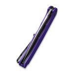 CIVIVI Praxis Flipper Knife - Purple G10 Handle (3.75'' Damascus) C 803DS-2 - Image 3