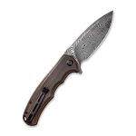 Civivi Praxis Flipper Knife Black Hand Rubbed Copper Handle (3.74" Black Hand Rubbed Damascus Blade) C803DS-3 - Image 3